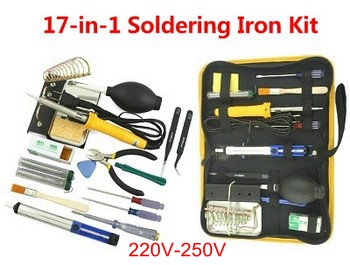 XK-K100 falcon helicopter parts 17 in 1 soldering iron set (220V-250V) - Click Image to Close
